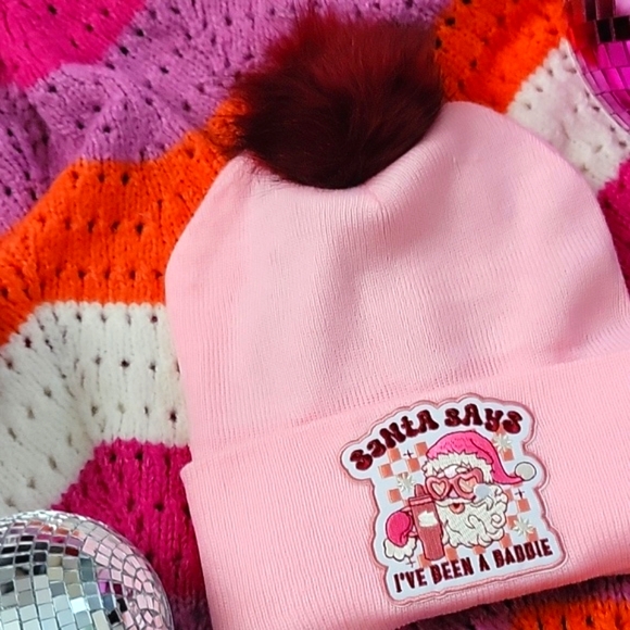 "Santa says I've been a baddie" beanie - Picture 4 of 5